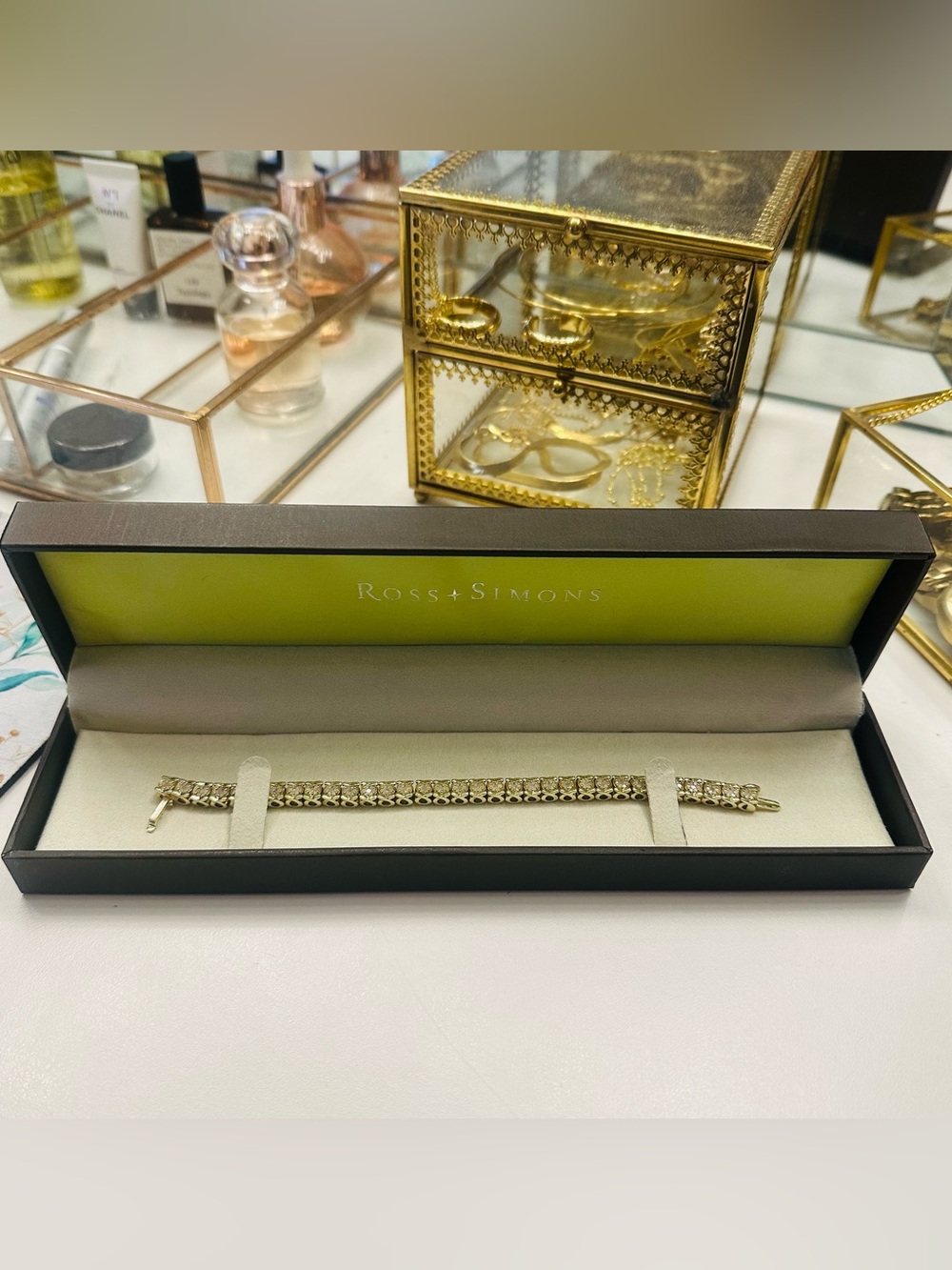 Genuine Diamond Tennis Bracelet